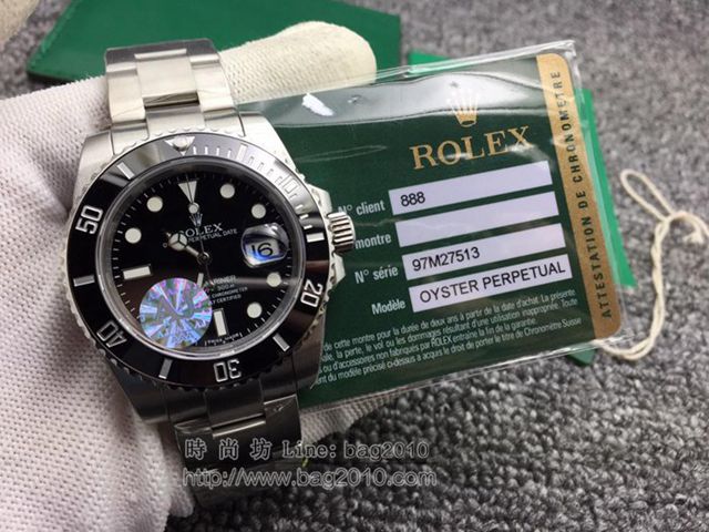 勞力士手錶 SUB藍水鬼A7升級版 2836機 Rolex機械男士腕表  hds1162